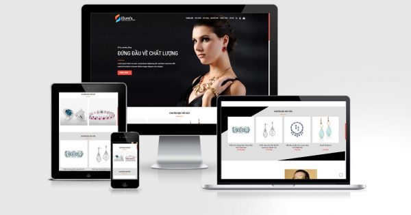 Theme Wordpress trang sức, nữ trang mẫu số 4
