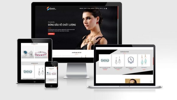 Theme Wordpress trang sức, nữ trang mẫu số 4