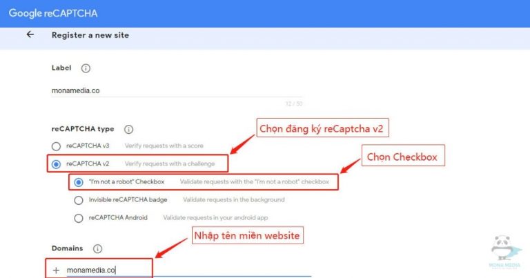 Hướng dẫn đăng ký và tạo Google reCaptcha v2, v3 API key - Mua Theme ...
