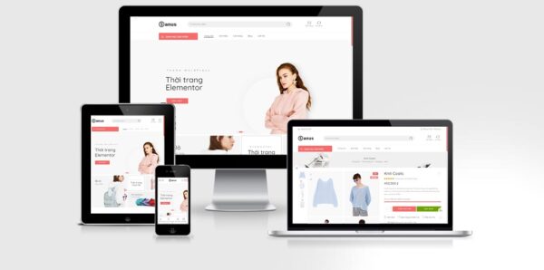 Theme Wordpress Elementor thời trang mẫu số 2