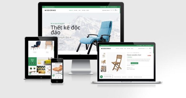 Theme Wordpress Elementor nội thất mẫu số 4