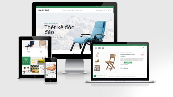 Theme Wordpress Elementor nội thất mẫu số 4