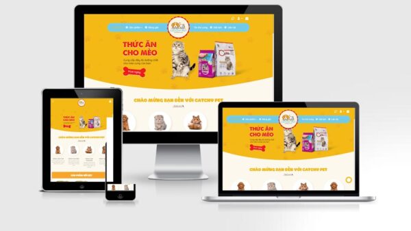 Theme Wordpress shop thú cưng online mẫu số 2