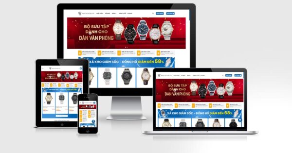 Theme Wordpress bán đồng hồ mẫu số 3 | MuaTheme.com