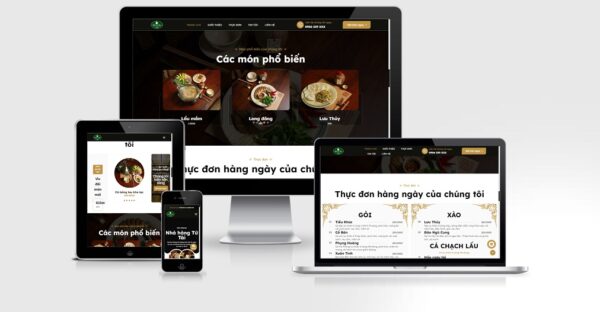Theme Wordpress nhà hàng cao cấp - Mẫu số 7