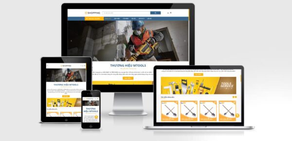 Theme wordpress bán công cụ, dụng cụ làm vườn, xây dựng