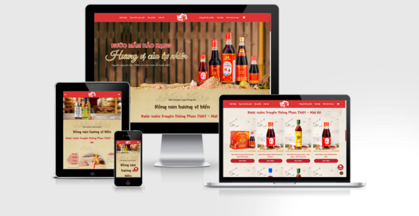 Theme wordpress bán nước mắm, nước tương