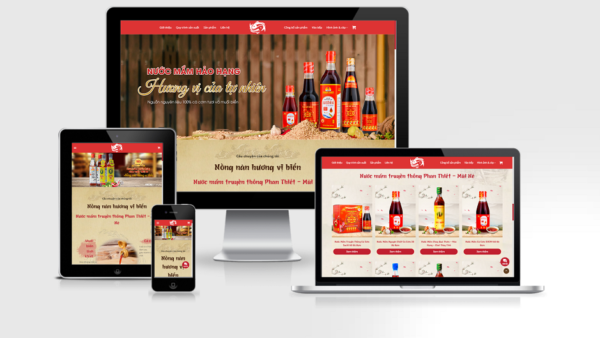 Theme wordpress bán nước mắm, nước tương