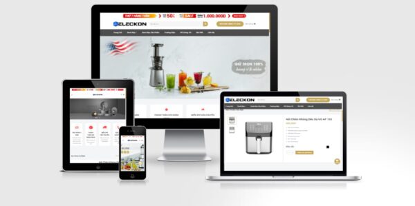 Theme Wordpress điện máy, gia dụng nồi chiên không dầu