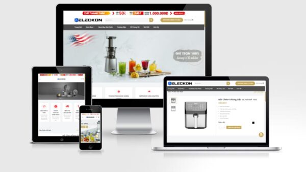 Theme Wordpress điện máy, gia dụng nồi chiên không dầu