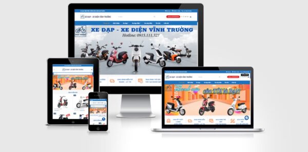 Theme Wordpress bán xe đạp điện, xe máy điện số 2