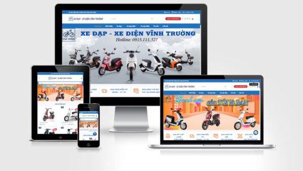 Theme Wordpress bán xe đạp điện, xe máy điện số 2