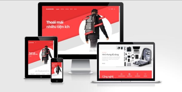 Theme Wordpress Elementor bán balo, túi xách, vali