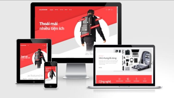 Theme Wordpress Elementor bán balo, túi xách, vali