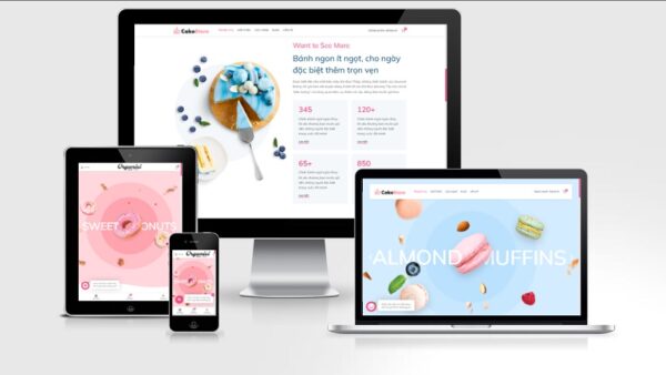 Theme Wordpress Elementor bán bánh kem - bánh ngọt