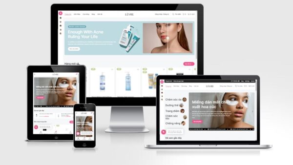 Theme Wordpress Elementor mỹ phẩm số 3