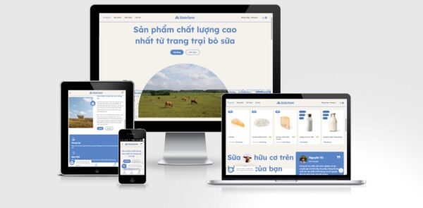 Theme Wordpress Elementor thực phẩm mẫu số 4