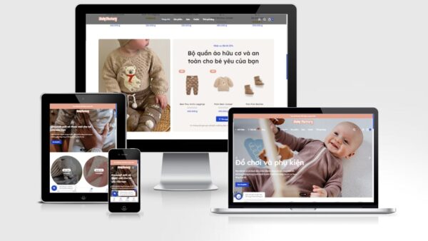 Theme Wordpress Elementor mẹ và bé mẫu số 2