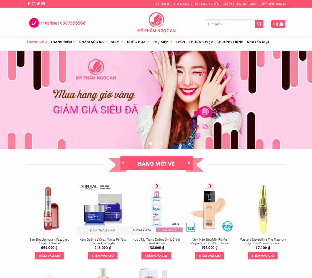 Theme wordpress mỹ phẩm miễn phí Theme wordpress mỹ phẩm miễn phí