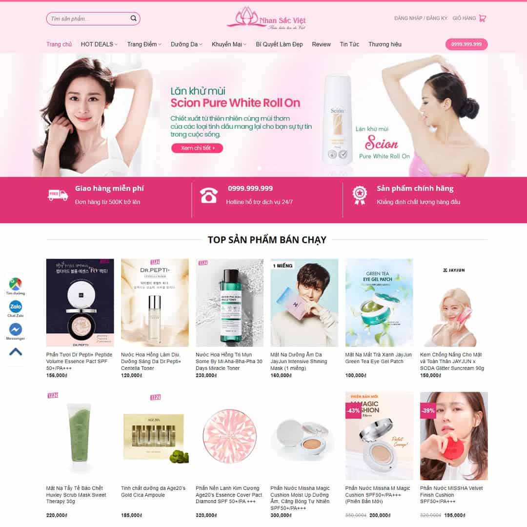 Theme wordpress mỹ phẩm miễn phí Theme wordpress mỹ phẩm miễn phí