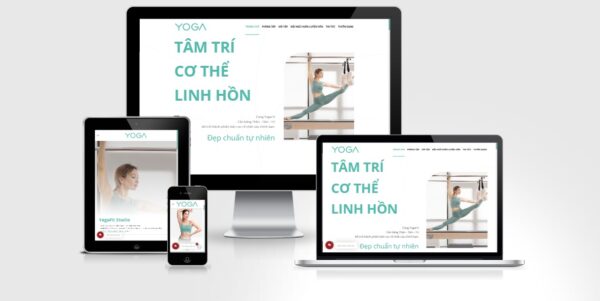 Theme Wordpress phòng Yoga - Fitness mẫu số 3