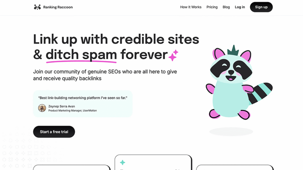 Ranking Raccoon là nền tảng xây dựng liên kết không spam đáng tin cậy (Nguồn: Internet)