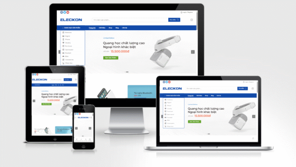 Theme Wordpress Elementor điện máy mẫu số 8
