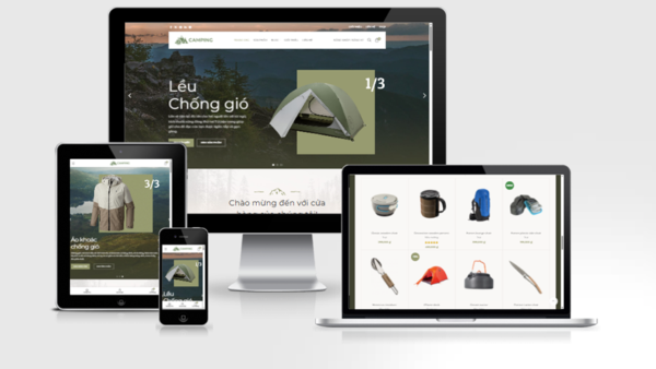 Theme Wordpress Elementor Đồ Cắm Trại Dã Ngoại Camping