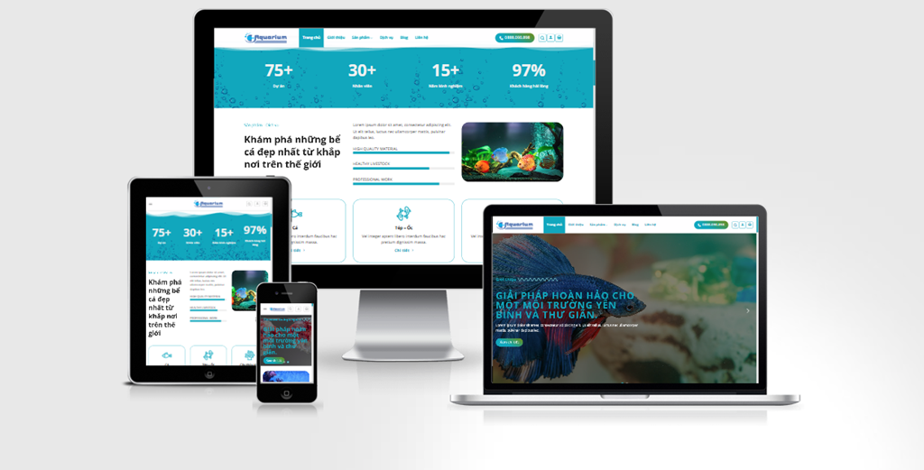 Theme Wordpress cá cảnh, thủy sinh