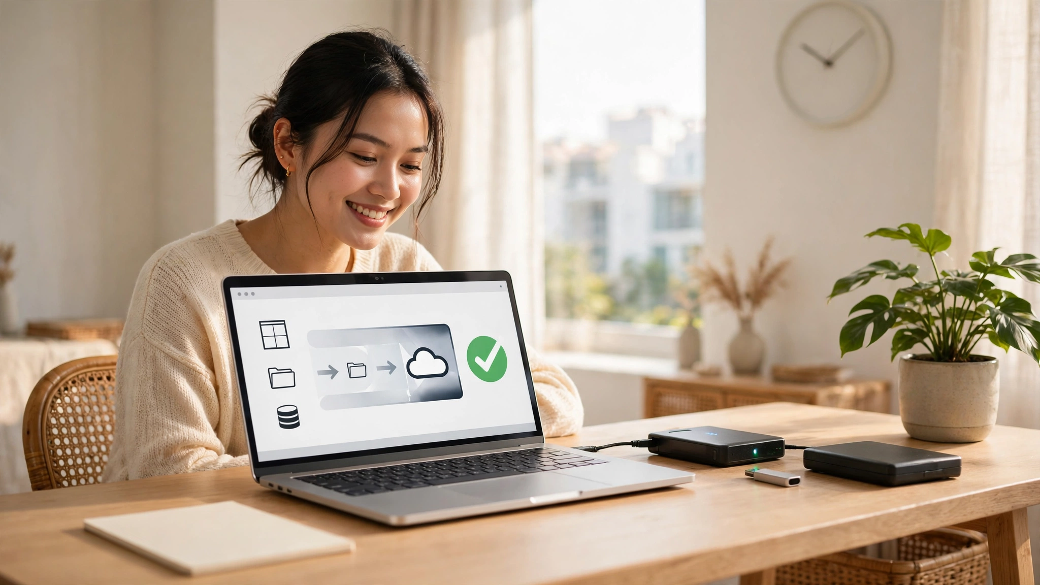 Người mới sao lưu toàn bộ website WordPress gồm files và database vào ổ cứng ngoài trước khi đổi theme