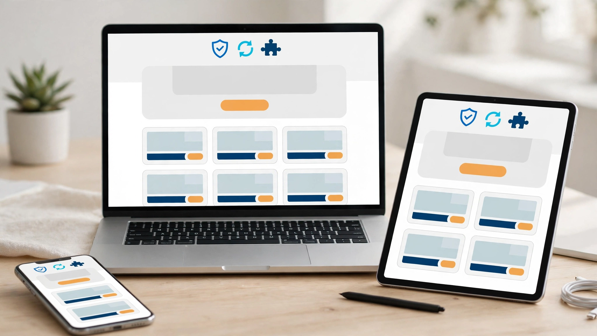 Mua theme WordPress giá rẻ bản quyền hiển thị đồng bộ trên laptop, điện thoại và tablet, an toàn và ổn định