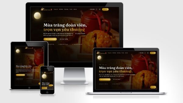 Theme WordPress bán bánh trung thu mẫu số 2