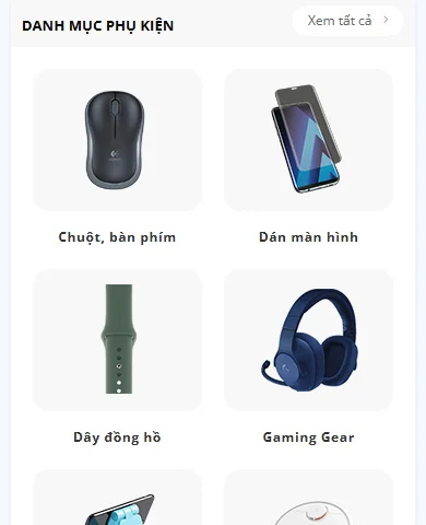 Giao diện trên điện thoại – Theme Wordpress bán điện thoại di động mẫu số 6