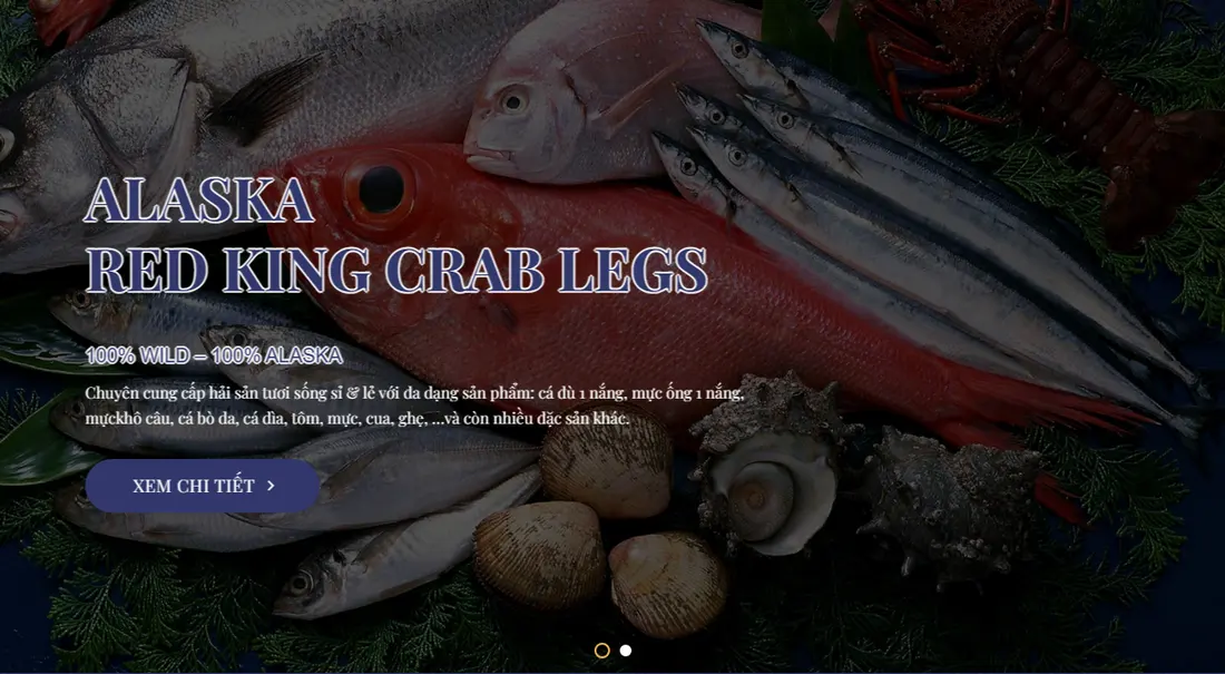 Banner quảng cáo cua hoàng đế – Theme Wordpress bán hải sản tươi sống cao cấp số 2