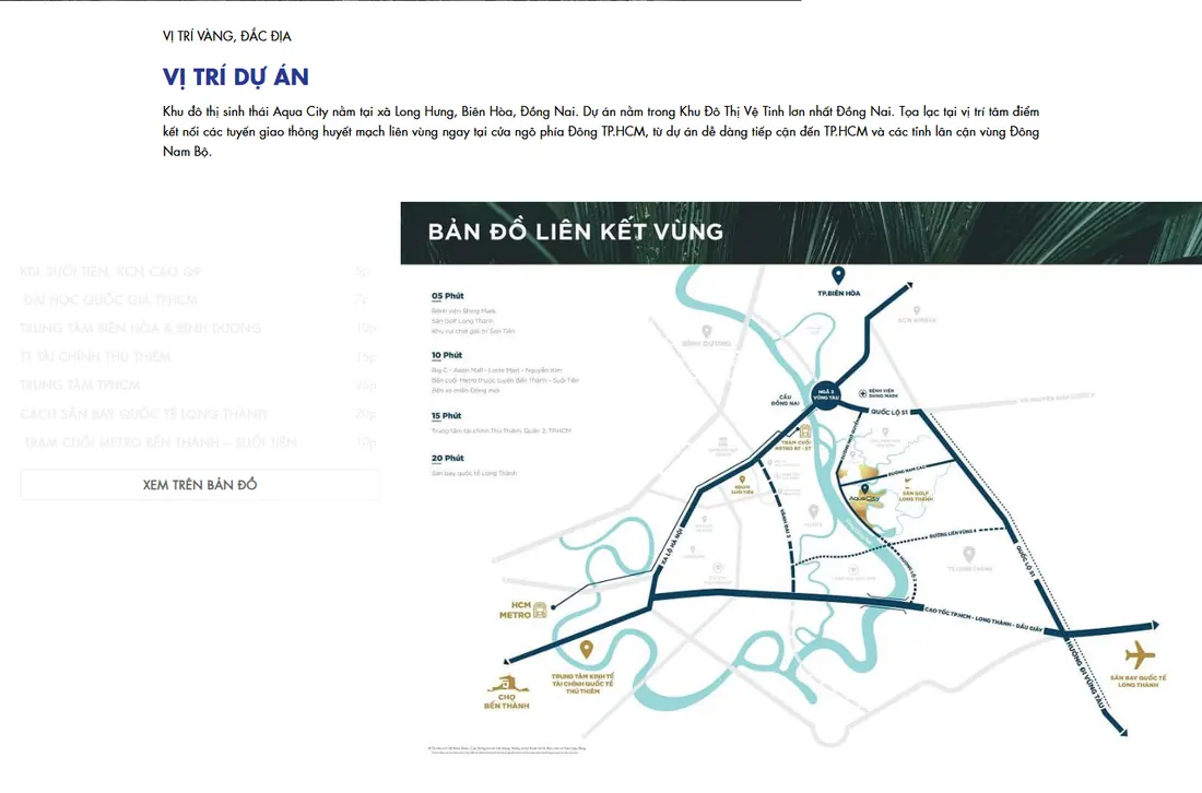 Khối vị trí dự án – Theme Wordpress dự án động sản đẹp AquaCity - số 41