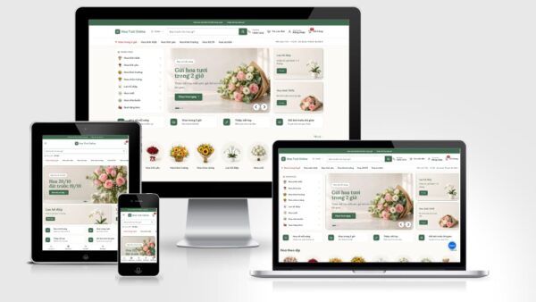 Theme WordPress shop hoa mẫu số 6