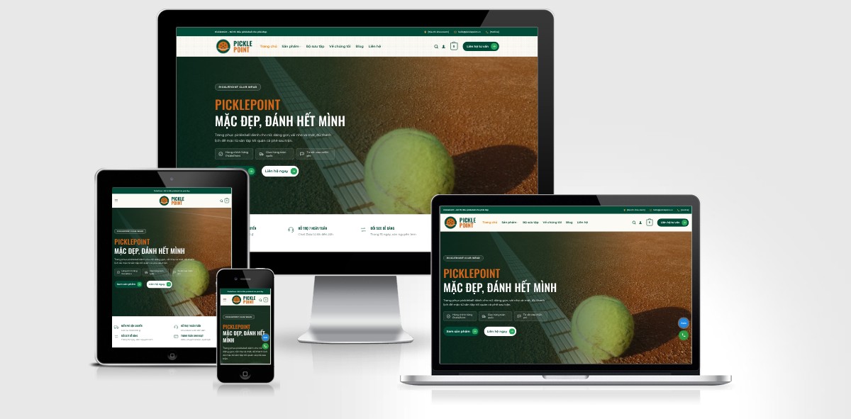 Giao diện theme WordPress thời trang số 35 Pickle Ball